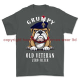 Grumpy Old Royal Fusilier Veteran Printed T-Shirt - Charcoal