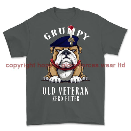 Grumpy Old Royal Fusilier Veteran Printed T-Shirt - Charcoal