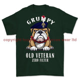 Grumpy Old Royal Fusilier Veteran Printed T-Shirt - Commando Green