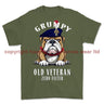 Grumpy Old Royal Fusilier Veteran Printed T-Shirt - Military Green