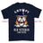 Grumpy Old Royal Fusilier Veteran Printed T-Shirt - Navy Blue