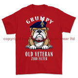 Grumpy Old Royal Fusilier Veteran Printed T-Shirt - Red