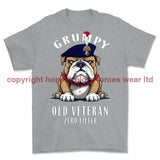 Grumpy Old Royal Fusilier Veteran Printed T-Shirt - Sports Grey