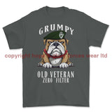 Grumpy Old Royal Irish Regiment Veteran Printed T-Shirt - Charcoal