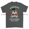 Grumpy Old Royal Irish Regiment Veteran Printed T-Shirt - Charcoal