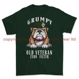 Grumpy Old Royal Irish Regiment Veteran Printed T-Shirt - Commando Green