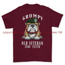 Grumpy Old Royal Irish Regiment Veteran Printed T-Shirt - Maroon