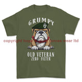 Grumpy Old Royal Irish Regiment Veteran Printed T-Shirt - Military Green