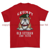 Grumpy Old Royal Irish Regiment Veteran Printed T-Shirt - Red