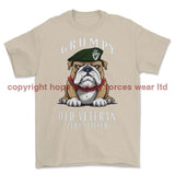 Grumpy Old Royal Irish Regiment Veteran Printed T-Shirt - Sand