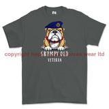 Grumpy Old Royal Logistic Corps Veteran Printed T-Shirt - Charcoal