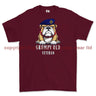 Grumpy Old Royal Logistic Corps Veteran Printed T-Shirt - Maroon
