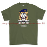 Grumpy Old Royal Logistic Corps Veteran Printed T-Shirt - Military Green