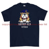 Grumpy Old Royal Logistic Corps Veteran Printed T-Shirt - Navy Blue