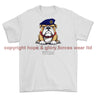 Grumpy Old Royal Logistic Corps Veteran Printed T-Shirt - White