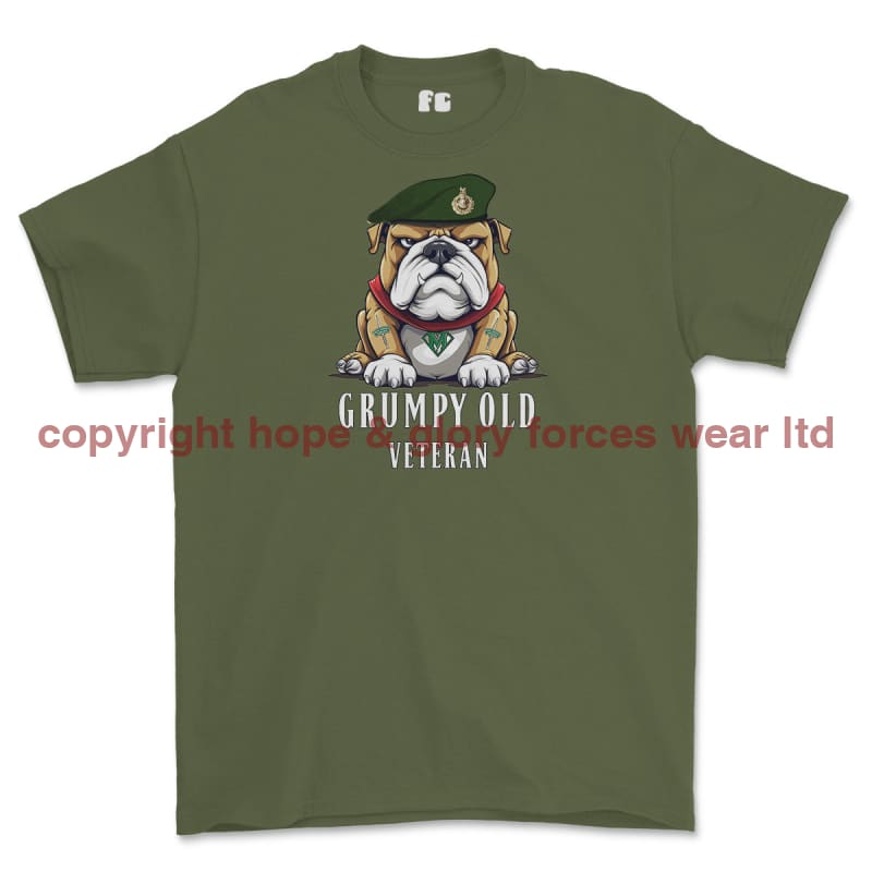 Grumpy Old Royal Marine Bootneck Printed T-Shirt - Military Green
