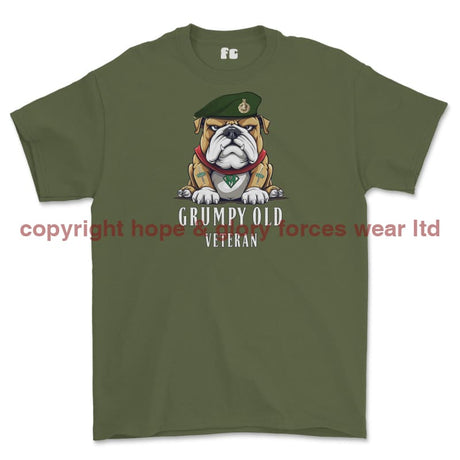 Grumpy Old Royal Marine Bootneck Printed T-Shirt - Military Green