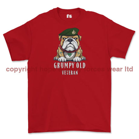 Grumpy Old Royal Marine Bootneck Printed T-Shirt - Red