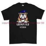 Grumpy Old Royal Navy Veteran Printed T-Shirt - Black