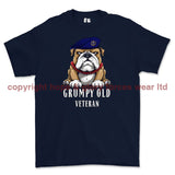 Grumpy Old Royal Navy Veteran Printed T-Shirt - Navy Blue
