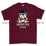 Grumpy Old Royal Navy Veteran Printed T-Shirt - Maroon