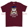 Grumpy Old Royal Navy Veteran Printed T-Shirt - Maroon