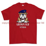 Grumpy Old Royal Navy Veteran Printed T-Shirt - Red