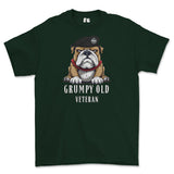 Grumpy Old RTR Tankie Veteran Printed T-Shirt - Forest Green