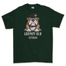 Grumpy Old RTR Tankie Veteran Printed T-Shirt - Forest Green