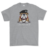 Grumpy Old RTR Tankie Veteran Printed T-Shirt - Sports Grey