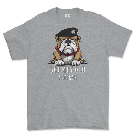 Grumpy Old RTR Tankie Veteran Printed T-Shirt - Sports Grey