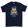 Grumpy Old RTR Tankie Veteran Printed T-Shirt - Navy Blue