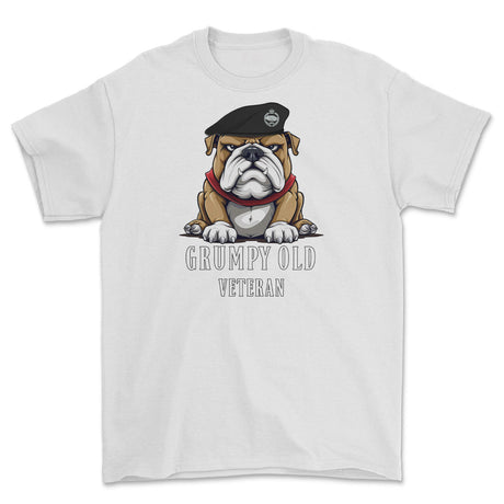 Grumpy Old RTR Tankie Veteran Printed T-Shirt - White