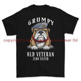 Grumpy Old Scots Dragoon Guards Veteran Printed T-Shirt - Black