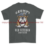 Grumpy Old Scots Dragoon Guards Veteran Printed T-Shirt - Charcoal