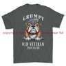 Grumpy Old Scots Dragoon Guards Veteran Printed T-Shirt - Charcoal