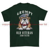 Grumpy Old Scots Dragoon Guards Veteran Printed T-Shirt - Commando Green