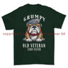 Grumpy Old Scots Dragoon Guards Veteran Printed T-Shirt - Commando Green