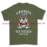 Grumpy Old Scots Dragoon Guards Veteran Printed T-Shirt - Military Green