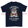 Grumpy Old Scots Dragoon Guards Veteran Printed T-Shirt - Navy Blue