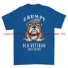 Grumpy Old Scots Dragoon Guards Veteran Printed T-Shirt - Royal Blue