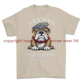 Grumpy Old Scots Dragoon Guards Veteran Printed T-Shirt - Sand