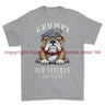 Grumpy Old Scots Dragoon Guards Veteran Printed T-Shirt - Sports Grey