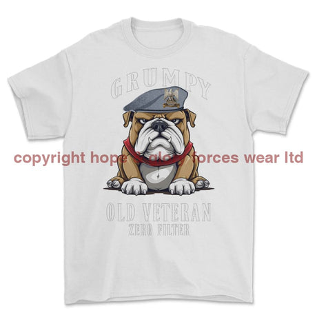 Grumpy Old Scots Dragoon Guards Veteran Printed T-Shirt - White