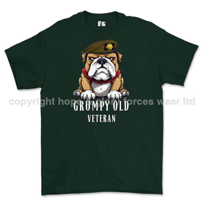 Grumpy Old Scots Guards Veteran Printed T-Shirt - Commando Green