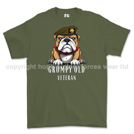 Grumpy Old Scots Guards Veteran Printed T-Shirt - Military Green