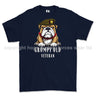 Grumpy Old Scots Guards Veteran Printed T-Shirt - Navy Blue