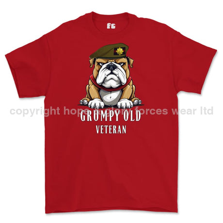 Grumpy Old Scots Guards Veteran Printed T-Shirt - Red