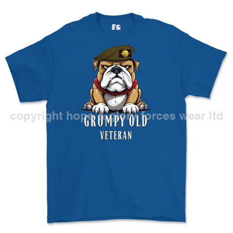 Grumpy Old Scots Guards Veteran Printed T-Shirt - Royal Blue