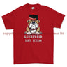 Grumpy Old Scots Highlander Veteran Printed T-Shirt - Red